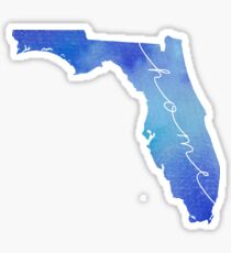 Florida watercolor home Sticker