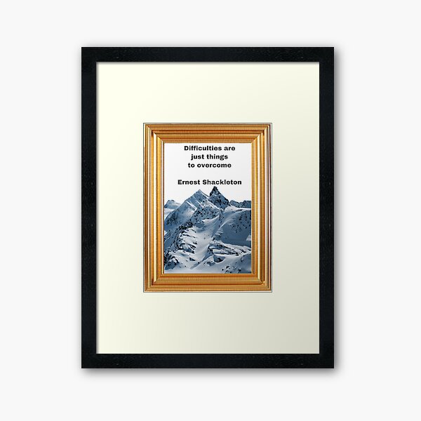 Item preview, Quote by Ernest Shackleton designed and sold by Pelikancrazy.