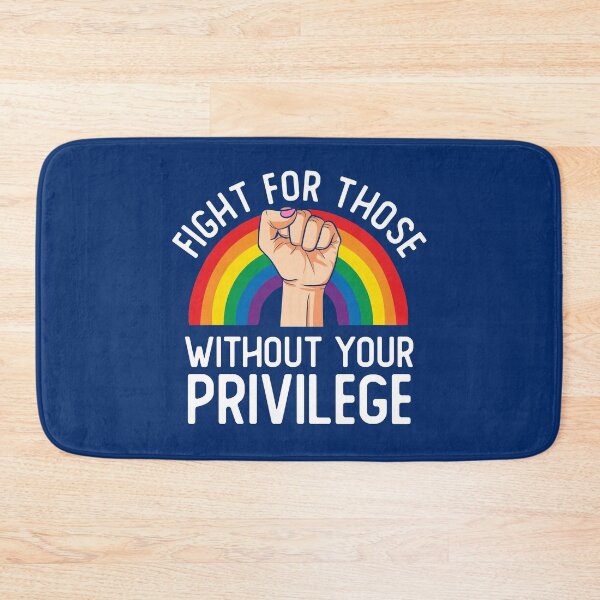 Item preview, Fight For Those Without Your Privilege LGBT Rainbow Civil Rights Inspirational Quote designed and sold by alenaz.