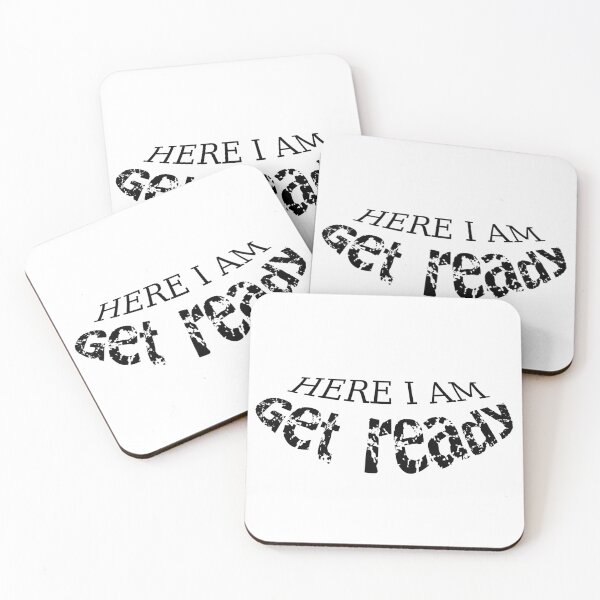 Get ready Coasters (Set of 4)