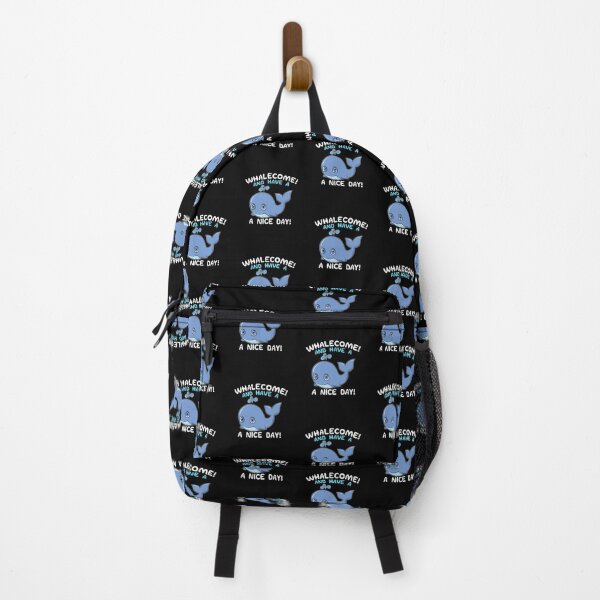 Item preview, Whalecome! And Have A Nice Day! Whale Welcome Pun designed and sold by perfectpresents.