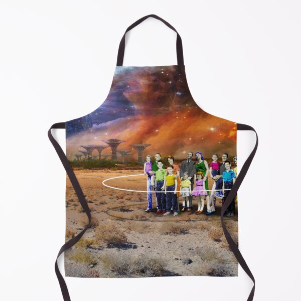 Item preview, Futuristic Fantasy Landscape with Family and Planet (One of pair of images) designed and sold by KALEIDOSCOPE UK.