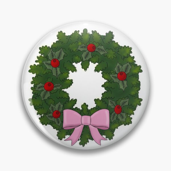 Item preview, Lovely Christmas Wreath pink designed and sold by Soyscrafts.
