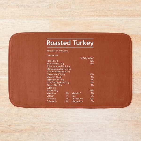 Item preview, Roasted Turkey Nutrition Facts designed and sold by hockeng.