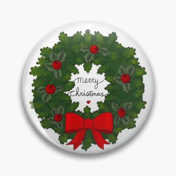 Item preview, Lovely Christmas Wreath merry christmas red designed and sold by Soyscrafts.
