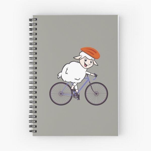 Item preview, Funny Mountain Biking  Cartoon Sheep designed and sold by EvaWolf.