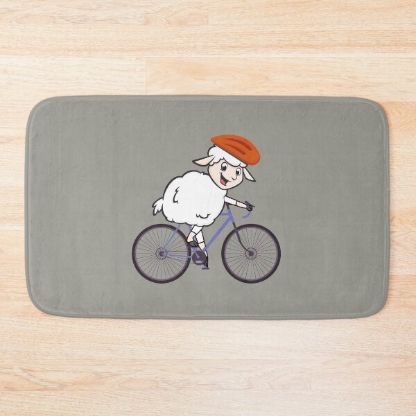 Item preview, Funny Mountain Biking  Cartoon Sheep designed and sold by EvaWolf.