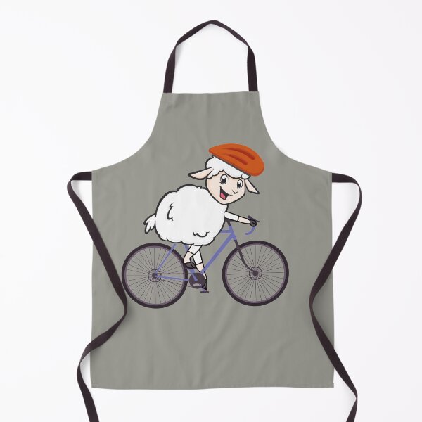 Item preview, Funny Mountain Biking Cartoon Sheep designed and sold by EvaWolf.