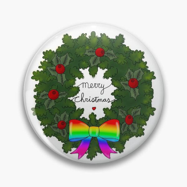 Item preview, Lovely Christmas Wreath merry christmas rainbow designed and sold by Soyscrafts.