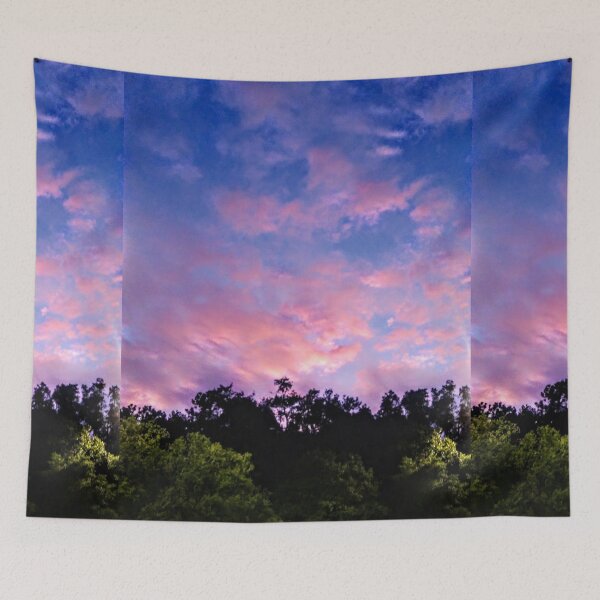 Item preview, Powerful Pink Over Green Trees designed and sold by EnticingRose.