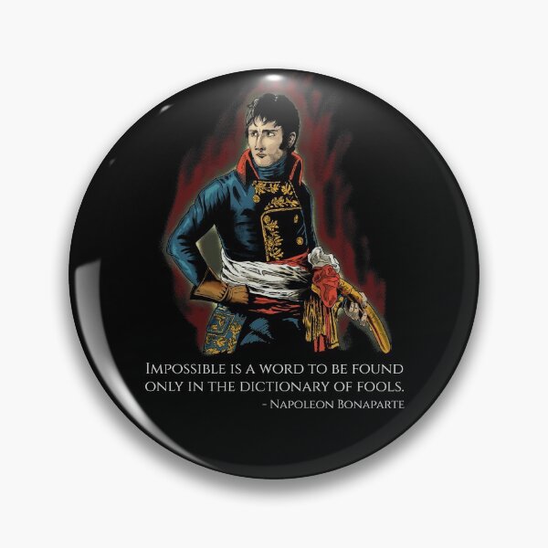 Item preview, Motivational Napoleon Bonaparte Quote designed and sold by Styrman.