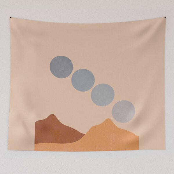 Item preview, Warm boho moon phases designed and sold by Abbara.