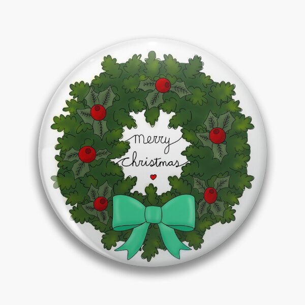 Item preview, Lovely Christmas Wreath merry christmas green designed and sold by Soyscrafts.