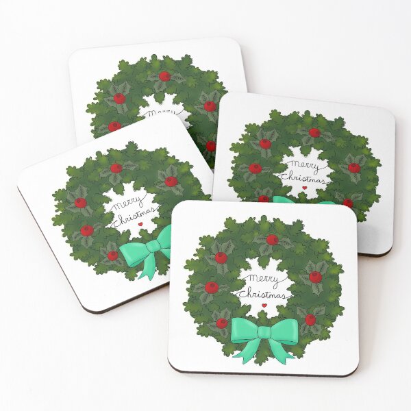 Item preview, Lovely Christmas Wreath merry christmas green designed and sold by Soyscrafts.