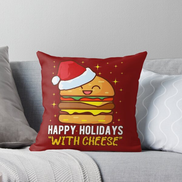 Item preview, Happy Holidays With Cheese Burger Santa Christmas Funny Gift for Cheese Lover designed and sold by alenaz.