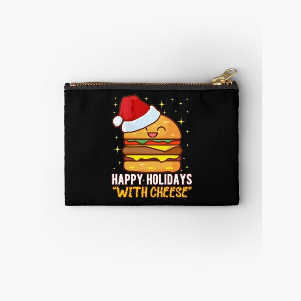 Item preview, Happy Holidays With Cheese Burger Santa Christmas Funny Gift for Cheese Lover designed and sold by alenaz.
