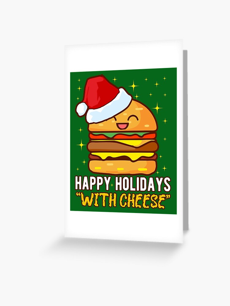 Funny Cheese Christmas Card Funny Holiday Card Cheese 