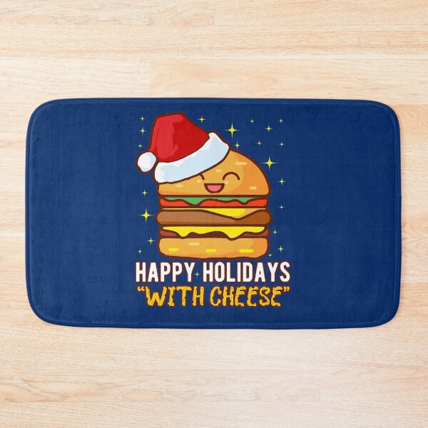 Item preview, Happy Holidays With Cheese Burger Santa Christmas Funny Gift for Cheese Lover designed and sold by alenaz.