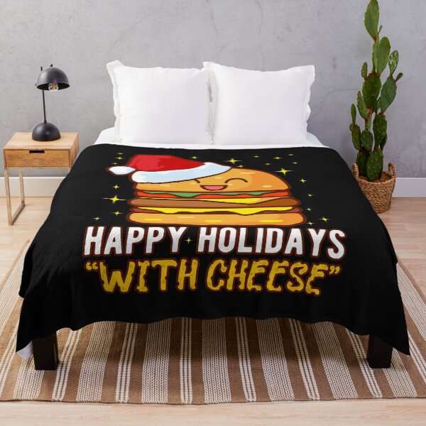 Item preview, Happy Holidays With Cheese Burger Santa Christmas Funny Gift for Cheese Lover designed and sold by alenaz.