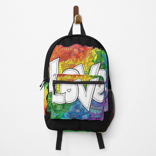 Item preview, Hand drawn detailed line drawing Patterns and Rainbow LOVE designed and sold by Jesicat.