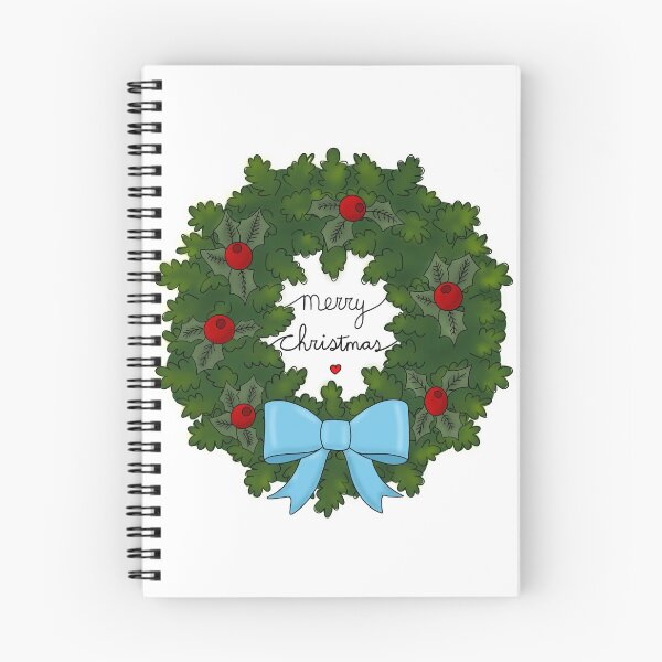 Item preview, Lovely Christmas Wreath merry christmas blue designed and sold by Soyscrafts.