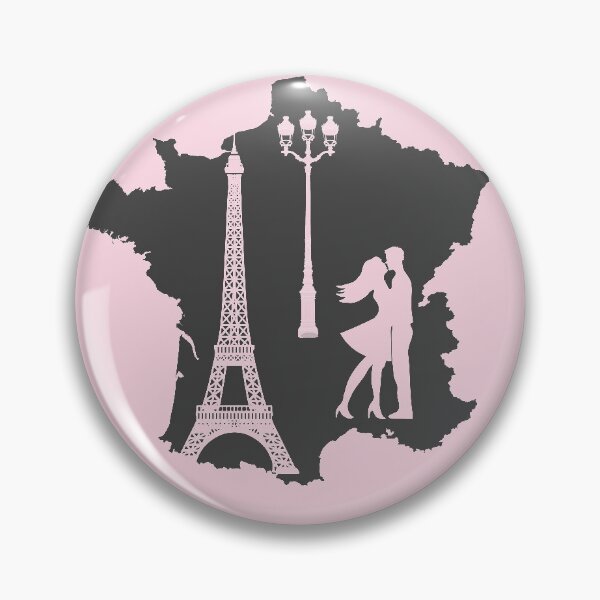 Item preview, Map of France with Eiffel tower French famous landmark Trendy Graphic Aesthetic designed and sold by mashmosh.