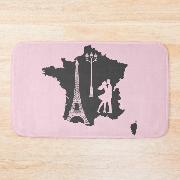 Item preview, Map of France with Eiffel tower French famous landmark Trendy Graphic Aesthetic designed and sold by mashmosh.