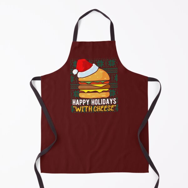 Item preview, Happy Holidays With Cheese Ugly Christmas Sweater Style Funny Gift for Burgers Lover designed and sold by alenaz.