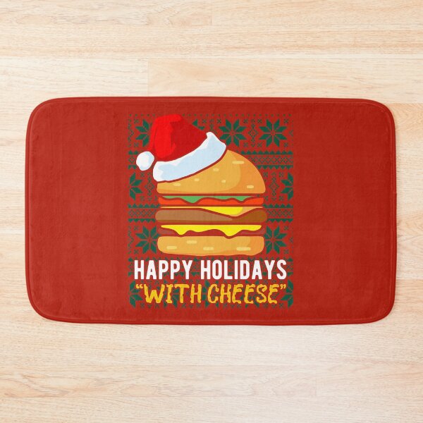 Item preview, Happy Holidays With Cheese Ugly Christmas Sweater Style Funny Gift for Burgers Lover designed and sold by alenaz.