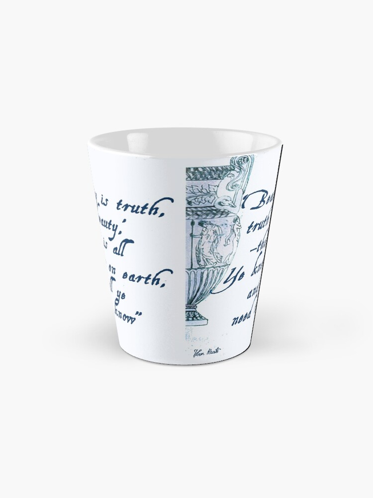 Alternate view of John Keats 'Beauty is Truth' quotation Mug