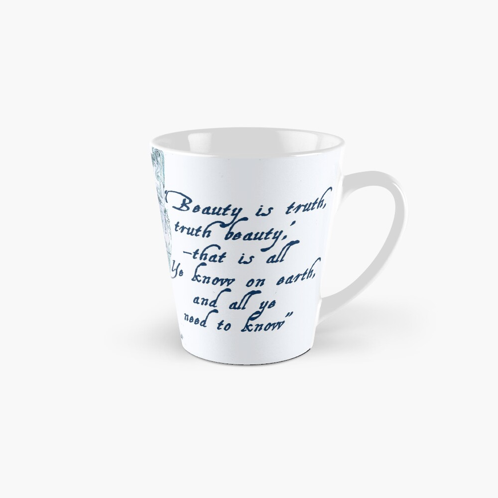 John Keats 'Beauty is Truth' quotation Mug