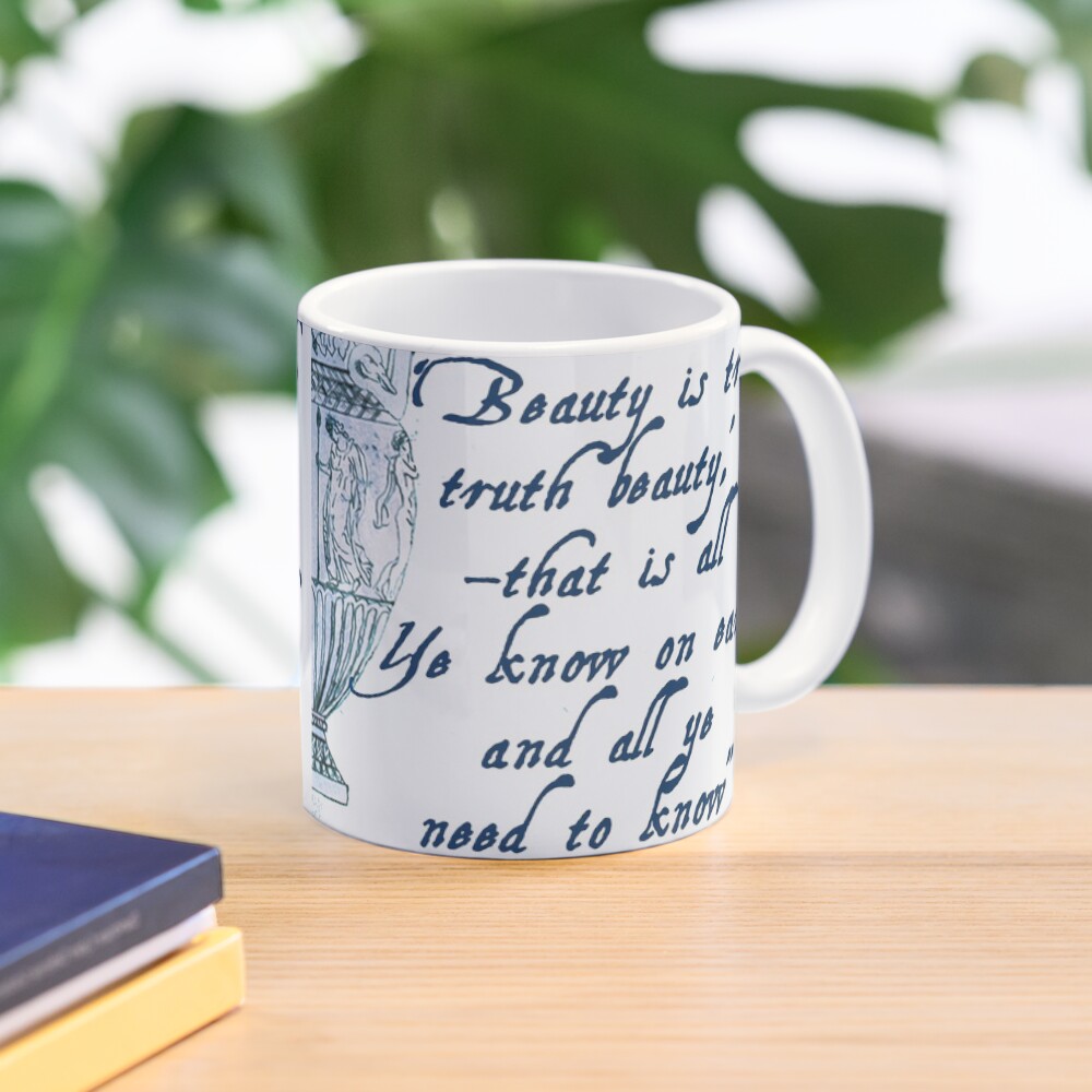John Keats 'Beauty is Truth' quotation Mug