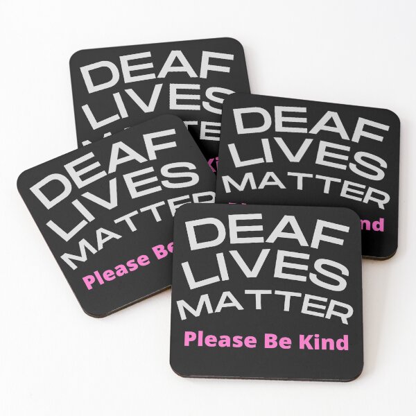 Item preview,  Deaf Lives Matter ASL Hearing Impaired designed and sold by Beluved.