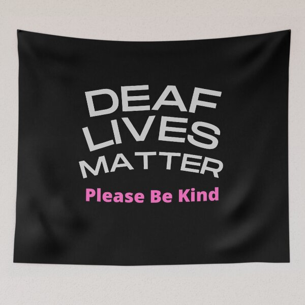 Item preview,  Deaf Lives Matter ASL Hearing Impaired designed and sold by Beluved.
