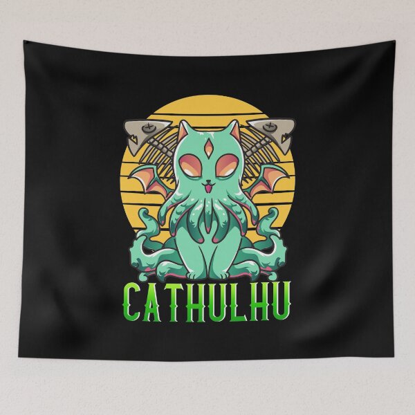 Item preview, Kawaii Cathulhu Cute Cat Cthulhu Pun Kitty Kraken designed and sold by perfectpresents.