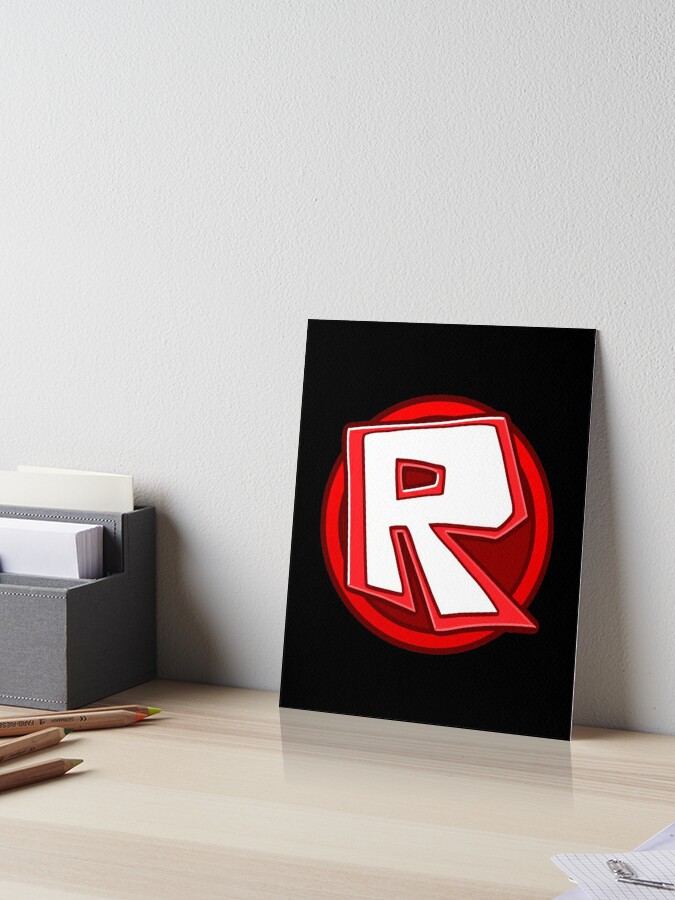 R For Roblox Art Board Print By Nathanrikihana Redbubble - r logo roblox