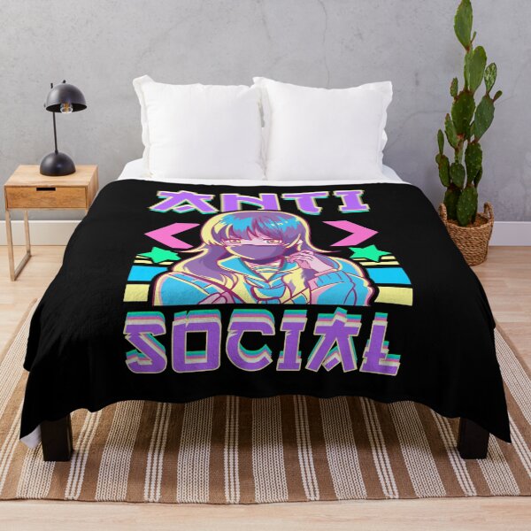 Item preview, Cute Anti Social Vaporwave Anime Girl Antisocial designed and sold by perfectpresents.