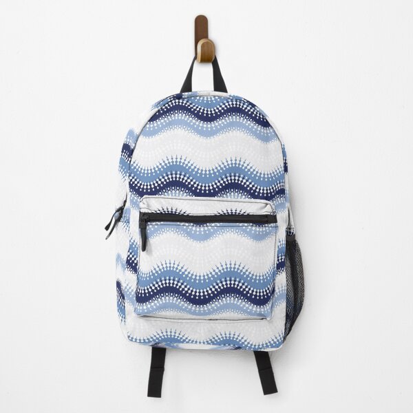 Item preview, Luxurious Blue  Zig Zag Waves Pattern  designed and sold by DESIGNNOUR.