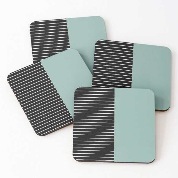Item preview, Striped Block Solid mist designed and sold by Miss Striped.