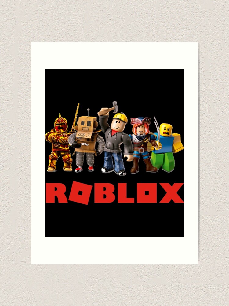 Roblox Art Print By Normaritchie Redbubble - how to rip roblox textures