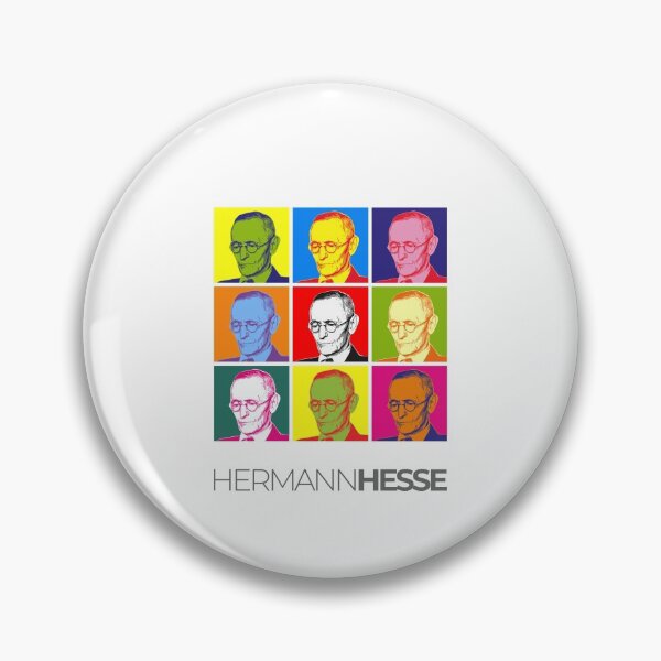 Item preview, Hermann Hesse pop-art portrait poster designed and sold by CMYKStudio.