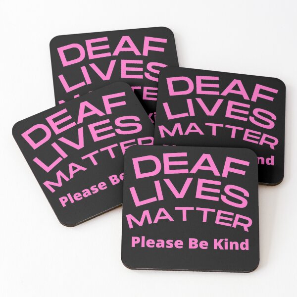 Item preview,   Deaf Lives Matter ASL Hearing Impaired Pink designed and sold by Beluved.