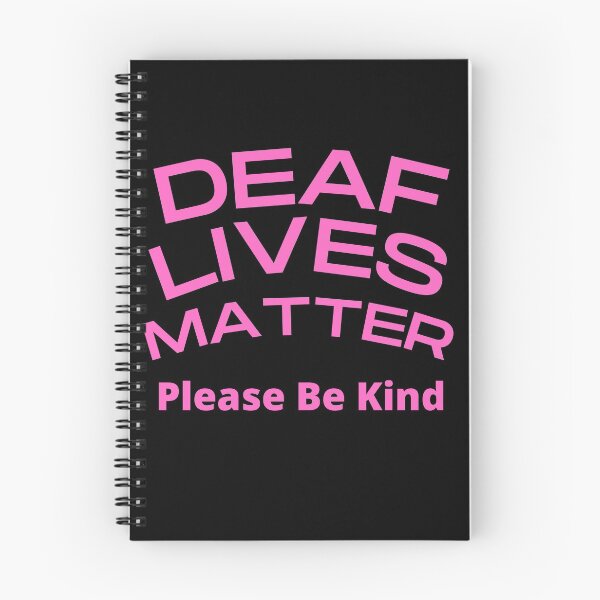 Item preview,   Deaf Lives Matter ASL Hearing Impaired Pink designed and sold by Beluved.