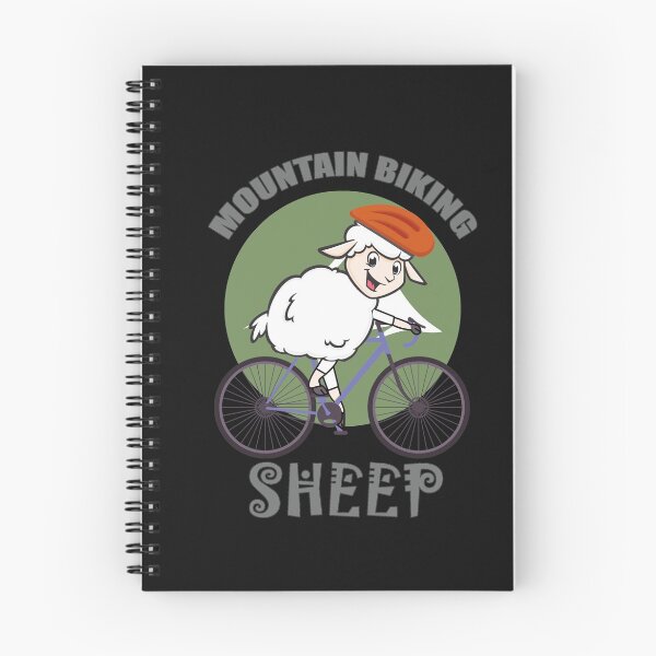 Item preview, Funny Mountain Biking  Cartoon Sheep Version 2 designed and sold by EvaWolf.