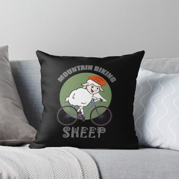 Item preview, Funny Mountain Biking  Cartoon Sheep Version 2 designed and sold by EvaWolf.