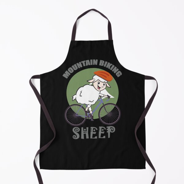 Item preview, Funny Mountain Biking Cartoon Sheep Version 2 designed and sold by EvaWolf.