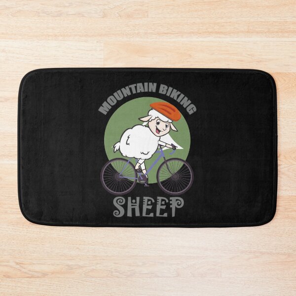 Item preview, Funny Mountain Biking  Cartoon Sheep Version 2 designed and sold by EvaWolf.