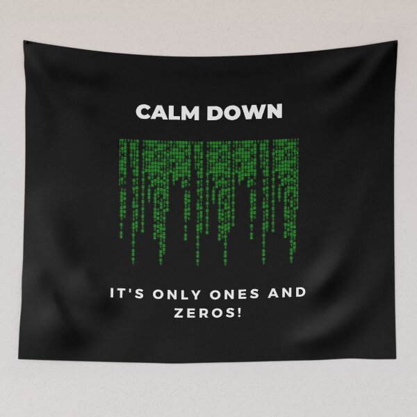Item preview, It's only ones and zeros | Matrix technology pattern designed and sold by KohMooy.