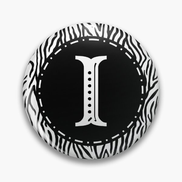 Item preview, Zebra Monogram Letter I designed and sold by MarkTees.