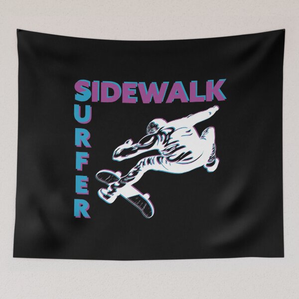 Item preview, Sidewalk Surfer Glitch Skater Skateboard Skating designed and sold by OmmeDesigns.